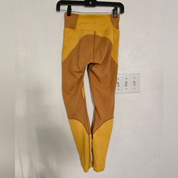 Lululemon Early Extension High-Rise Tight *28 Heathered Gold Size 4 - Picture 3 of 11